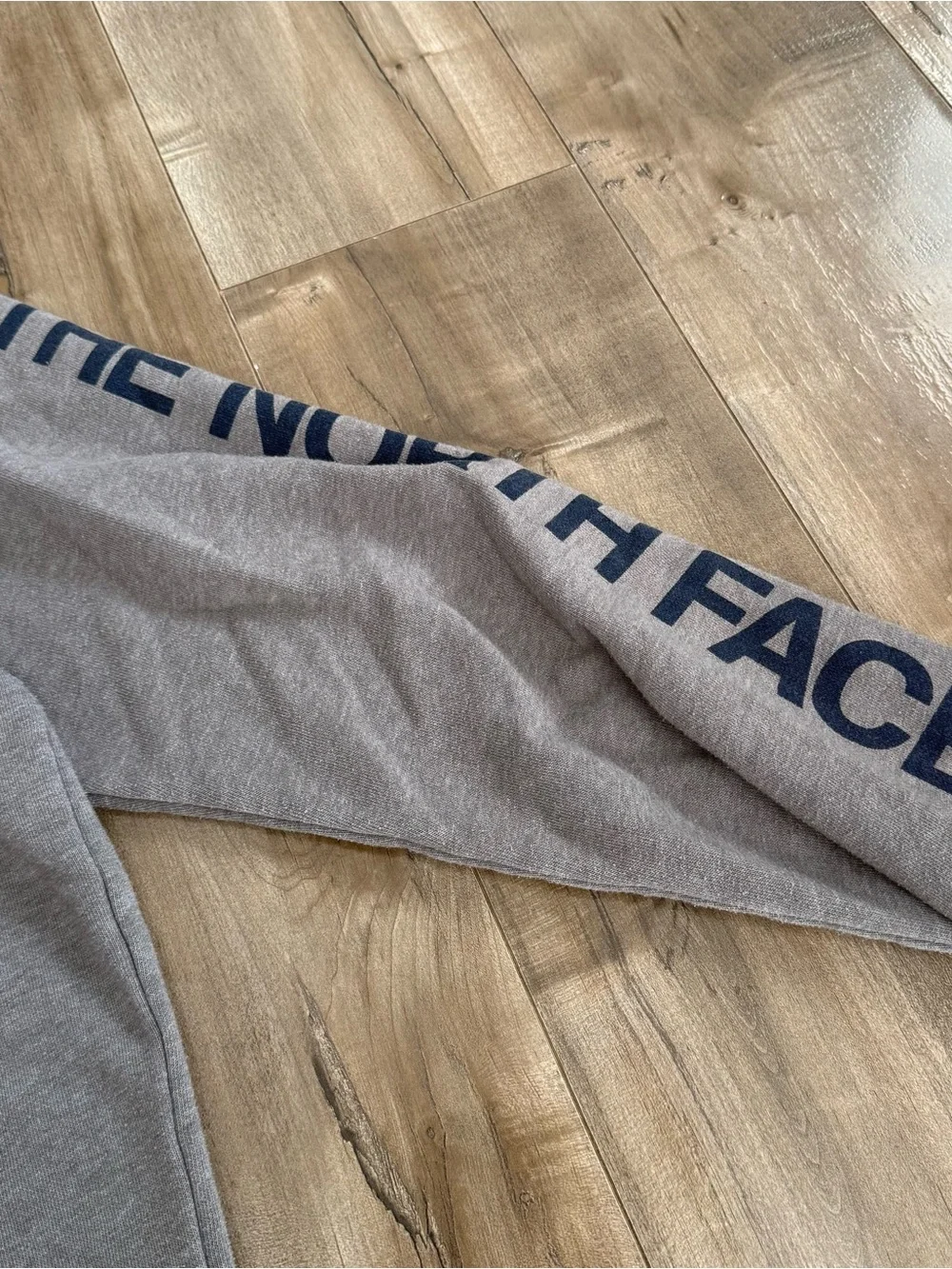 The North Face gray sleeve